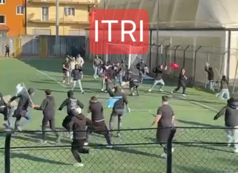 Itri, scontri tra le due tifoserie – Adottati dal Questore 4 provvedimenti di Daspo