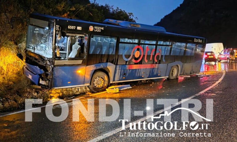 Pauroso incidente stradale sulla SS7 tra Itri e Fondi: coinvolti un camion e un autobus di linea