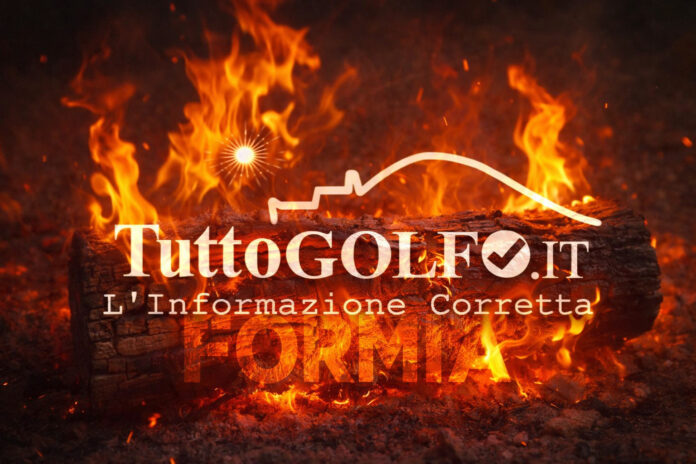 fiamme fuoco ceppo brace falò formia