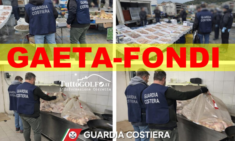 Guardia Costiera di Gaeta, controlli serrati su mercato e ristorazione: sequestrati oltre 200 kg di prodotti alimentari