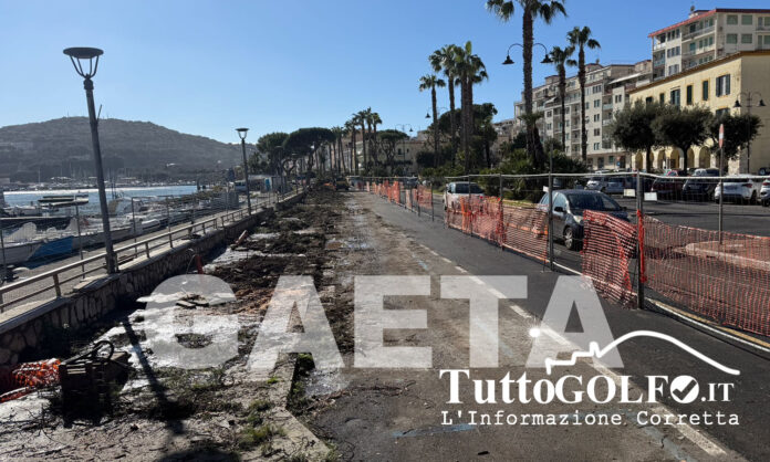 GAETA LUNGOMARE CABOTO LAVORI