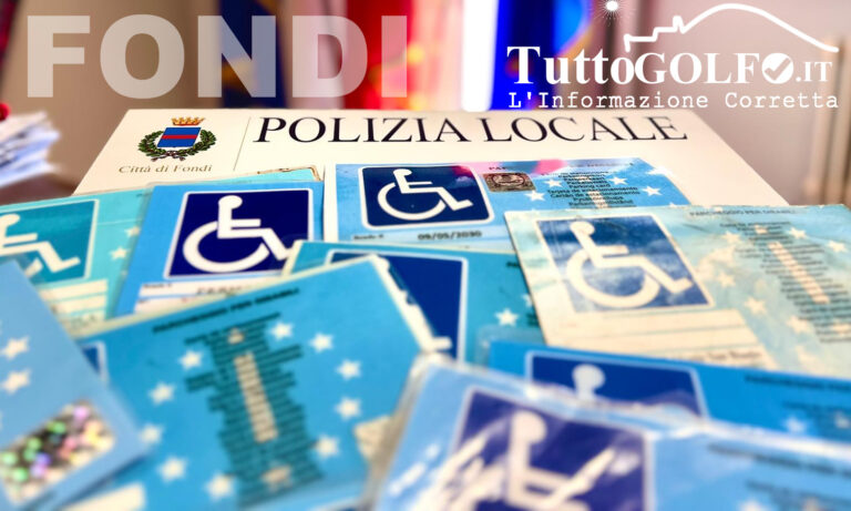 Parcheggi – A Fondi trovati 47 tesserini per disabili falsi