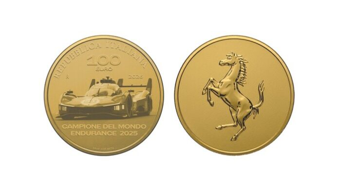 MONETA 100 EURO FERRARI