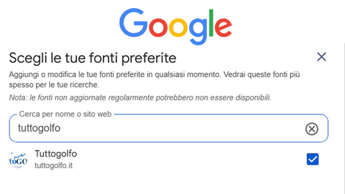 fonti preferite google