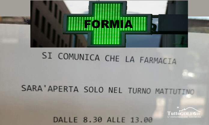 FARMACIA COMUNALE CHIUSA FORMIA