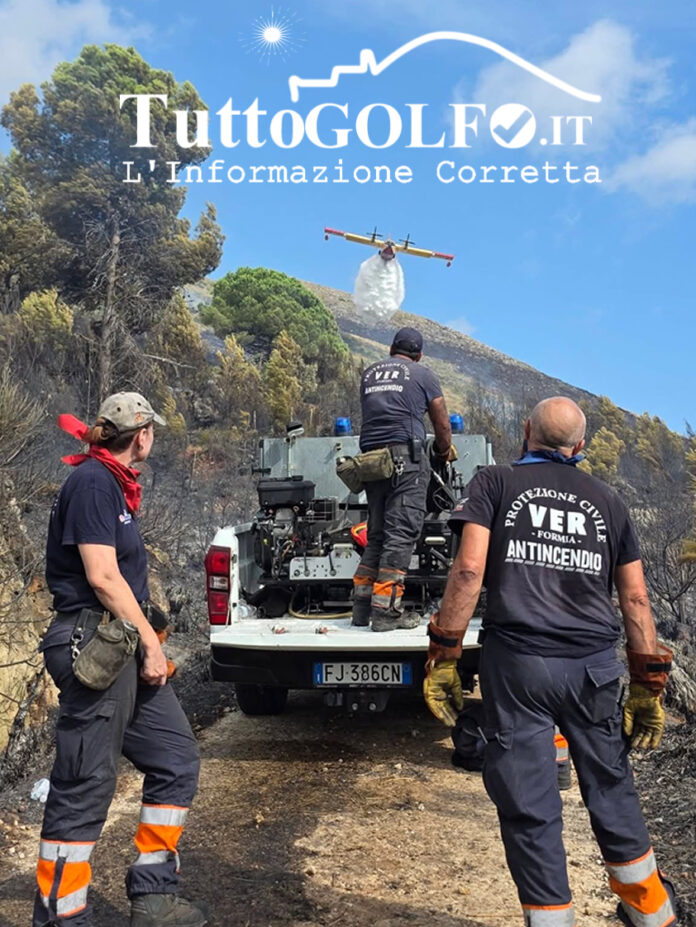 fuoco incendio sud pontino